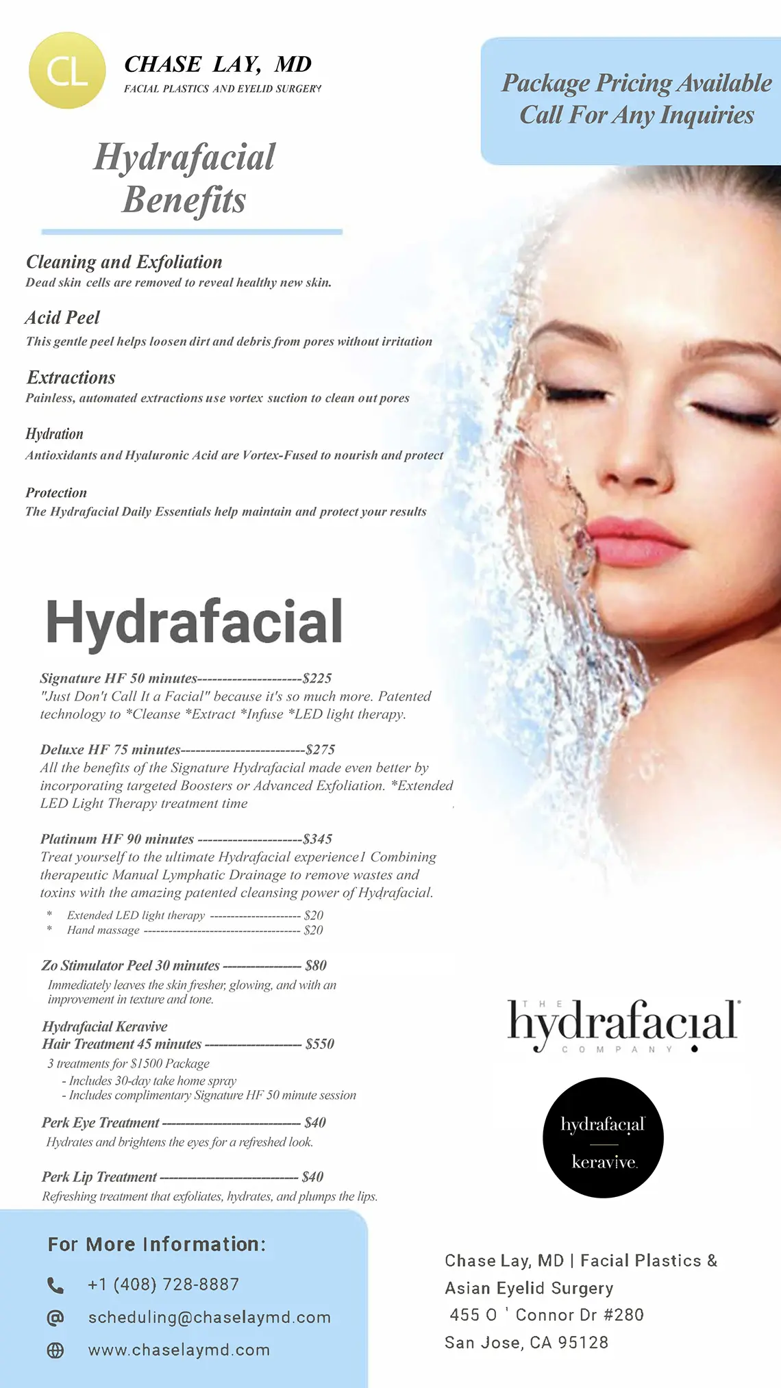 Chase Lay Hydrafacial Promotion